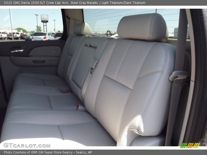 Steel Gray Metallic / Light Titanium/Dark Titanium 2013 GMC Sierra 1500 SLT Crew Cab 4x4
