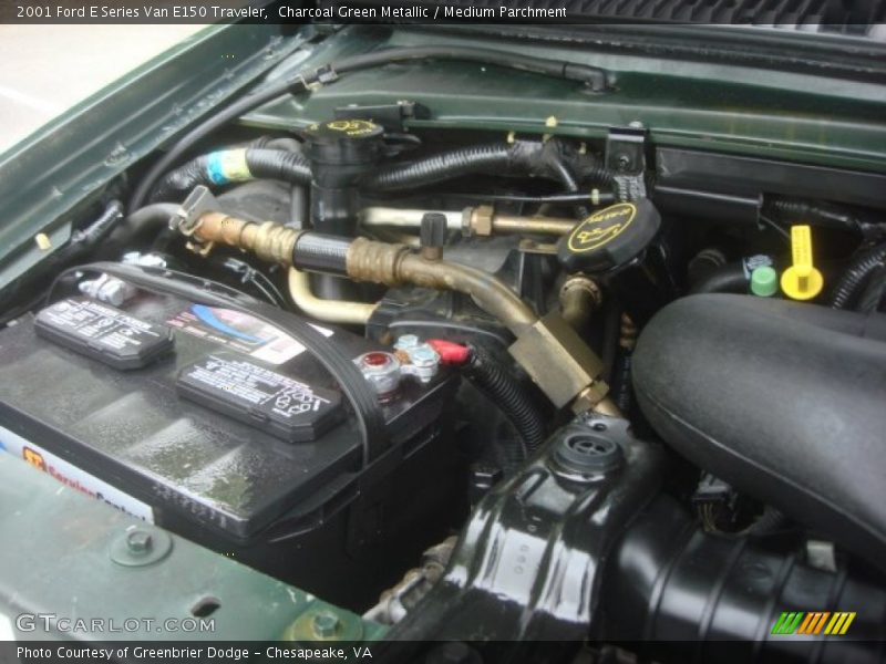 Charcoal Green Metallic / Medium Parchment 2001 Ford E Series Van E150 Traveler