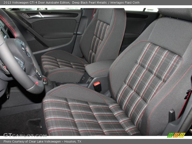 Deep Black Pearl Metallic / Interlagos Plaid Cloth 2013 Volkswagen GTI 4 Door Autobahn Edition