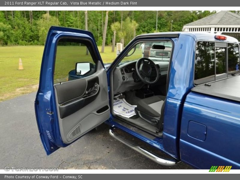 Vista Blue Metallic / Medium Dark Flint 2011 Ford Ranger XLT Regular Cab