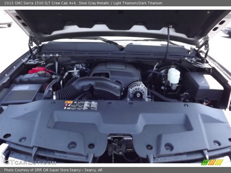 Steel Gray Metallic / Light Titanium/Dark Titanium 2013 GMC Sierra 1500 SLT Crew Cab 4x4