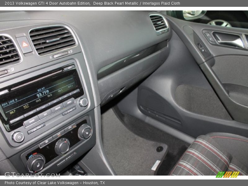 Deep Black Pearl Metallic / Interlagos Plaid Cloth 2013 Volkswagen GTI 4 Door Autobahn Edition