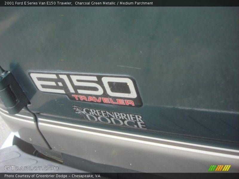 Charcoal Green Metallic / Medium Parchment 2001 Ford E Series Van E150 Traveler