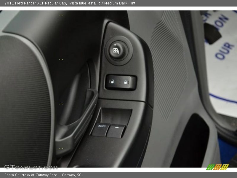 Vista Blue Metallic / Medium Dark Flint 2011 Ford Ranger XLT Regular Cab