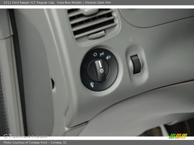 Vista Blue Metallic / Medium Dark Flint 2011 Ford Ranger XLT Regular Cab