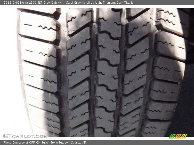 Steel Gray Metallic / Light Titanium/Dark Titanium 2013 GMC Sierra 1500 SLT Crew Cab 4x4