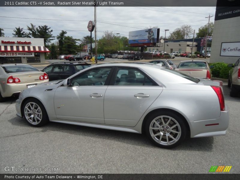 Radiant Silver Metallic / Light Titanium 2011 Cadillac CTS -V Sedan