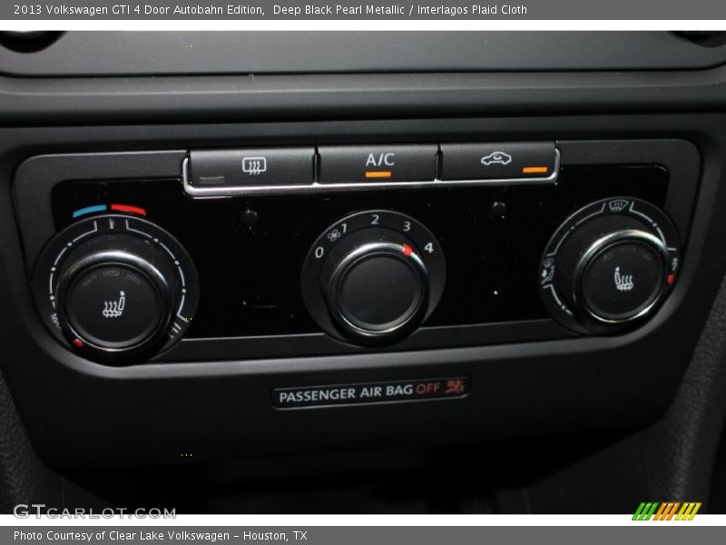 Deep Black Pearl Metallic / Interlagos Plaid Cloth 2013 Volkswagen GTI 4 Door Autobahn Edition