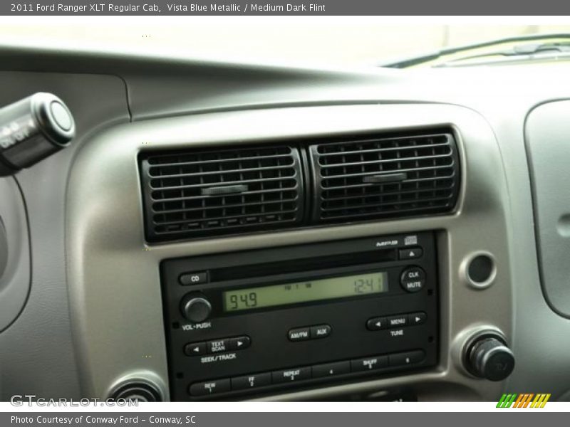 Vista Blue Metallic / Medium Dark Flint 2011 Ford Ranger XLT Regular Cab