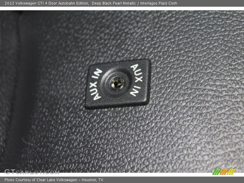 Deep Black Pearl Metallic / Interlagos Plaid Cloth 2013 Volkswagen GTI 4 Door Autobahn Edition