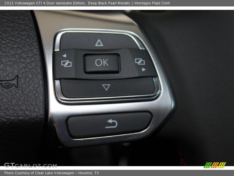 Deep Black Pearl Metallic / Interlagos Plaid Cloth 2013 Volkswagen GTI 4 Door Autobahn Edition