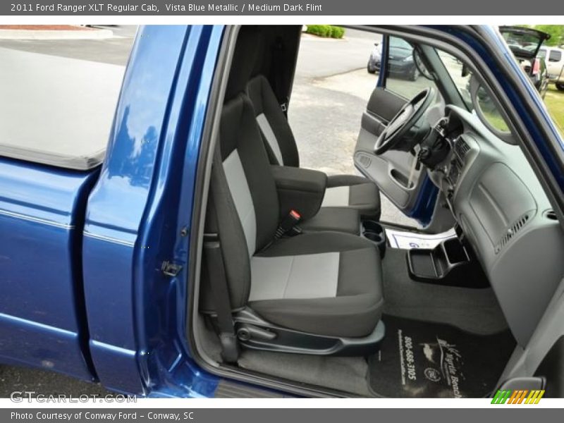 Vista Blue Metallic / Medium Dark Flint 2011 Ford Ranger XLT Regular Cab