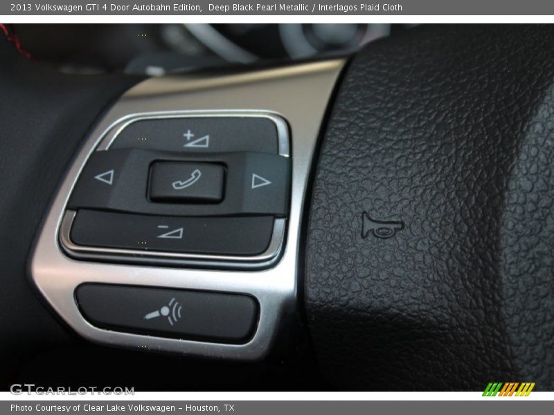Deep Black Pearl Metallic / Interlagos Plaid Cloth 2013 Volkswagen GTI 4 Door Autobahn Edition