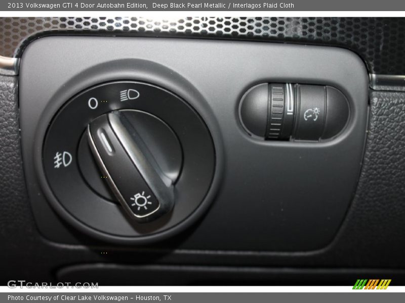 Deep Black Pearl Metallic / Interlagos Plaid Cloth 2013 Volkswagen GTI 4 Door Autobahn Edition