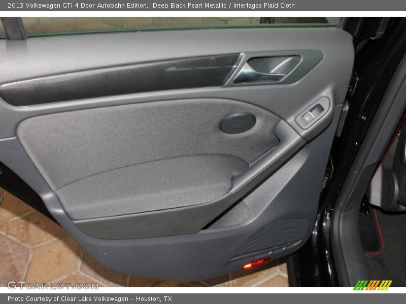 Deep Black Pearl Metallic / Interlagos Plaid Cloth 2013 Volkswagen GTI 4 Door Autobahn Edition