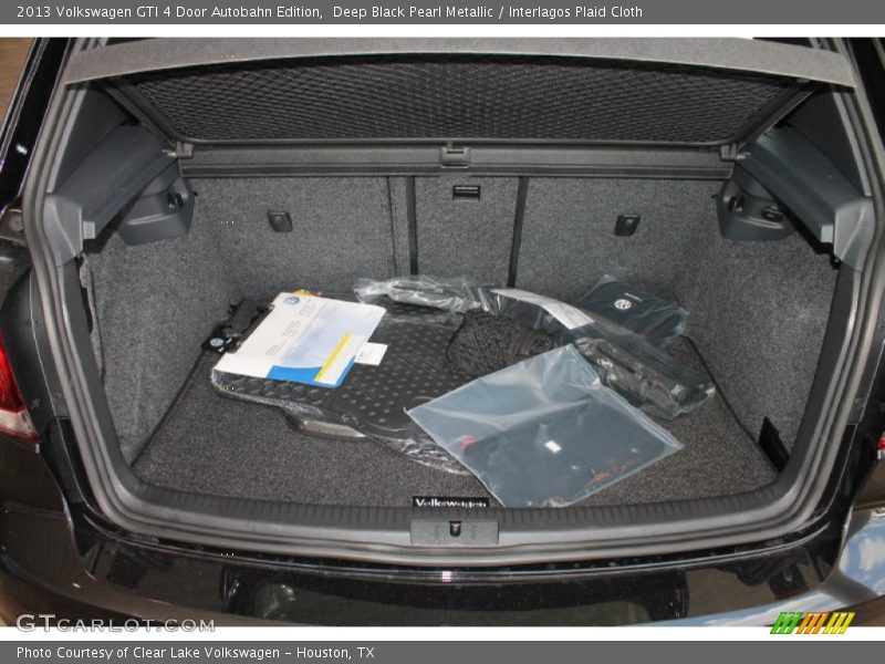 Deep Black Pearl Metallic / Interlagos Plaid Cloth 2013 Volkswagen GTI 4 Door Autobahn Edition
