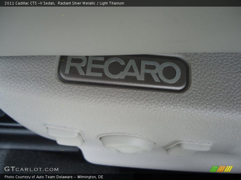 Radiant Silver Metallic / Light Titanium 2011 Cadillac CTS -V Sedan