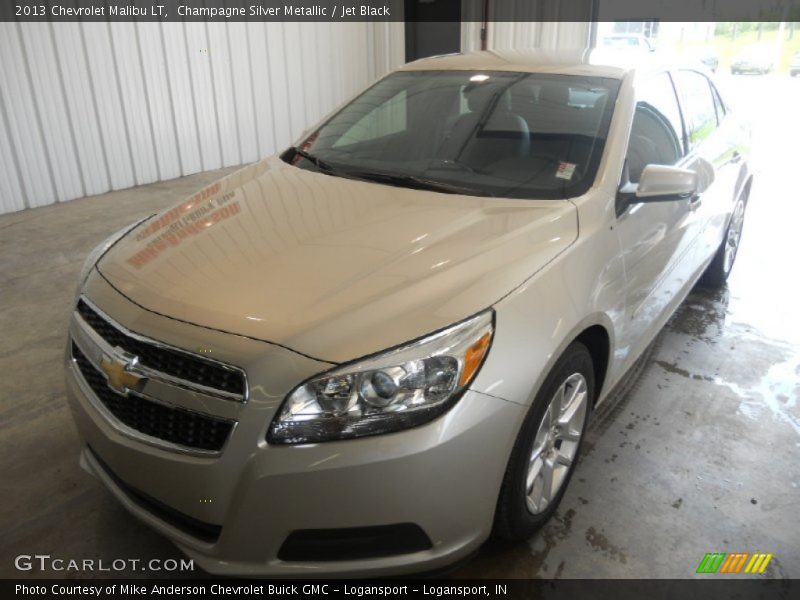 Champagne Silver Metallic / Jet Black 2013 Chevrolet Malibu LT