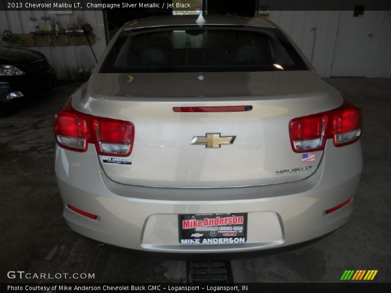 Champagne Silver Metallic / Jet Black 2013 Chevrolet Malibu LT