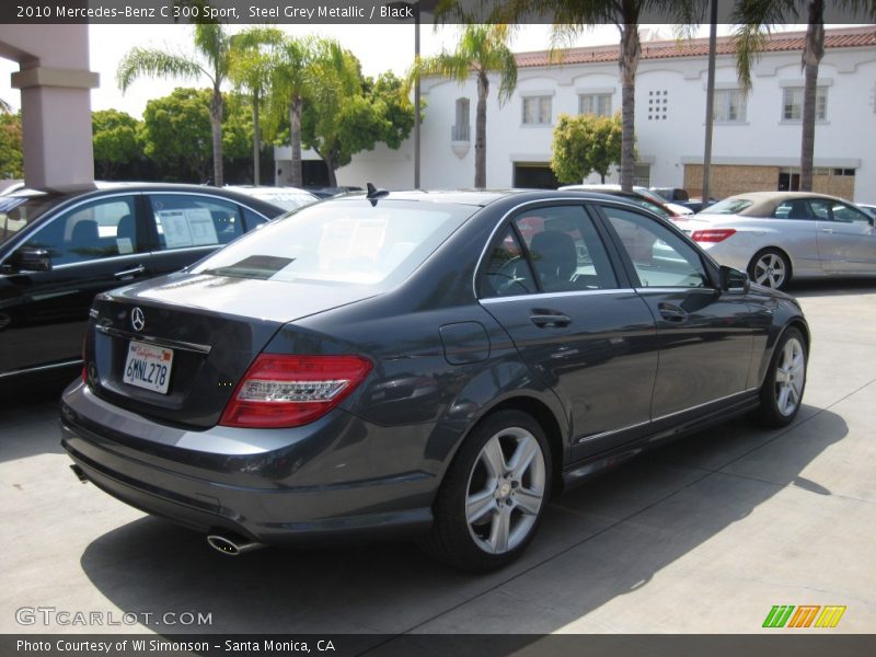 Steel Grey Metallic / Black 2010 Mercedes-Benz C 300 Sport