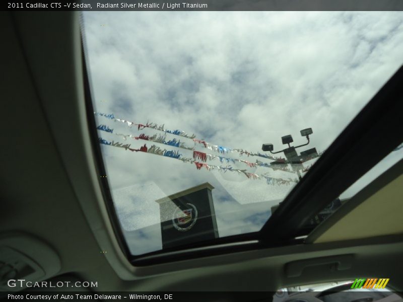 Radiant Silver Metallic / Light Titanium 2011 Cadillac CTS -V Sedan