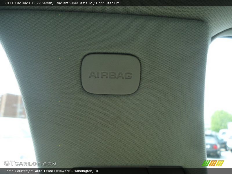 Radiant Silver Metallic / Light Titanium 2011 Cadillac CTS -V Sedan