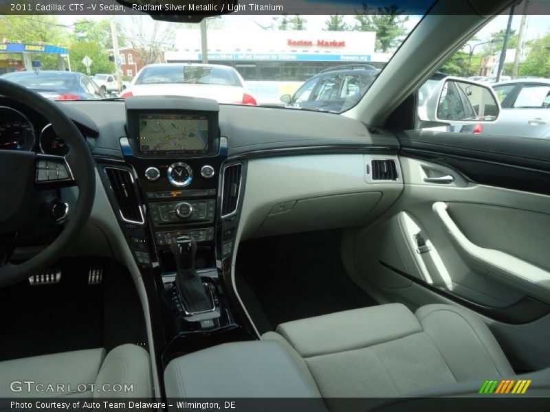 Radiant Silver Metallic / Light Titanium 2011 Cadillac CTS -V Sedan
