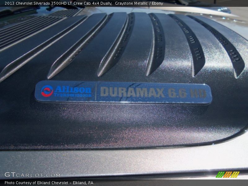 Graystone Metallic / Ebony 2013 Chevrolet Silverado 3500HD LT Crew Cab 4x4 Dually