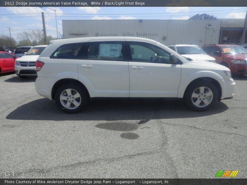 White / Black/Light Frost Beige 2013 Dodge Journey American Value Package
