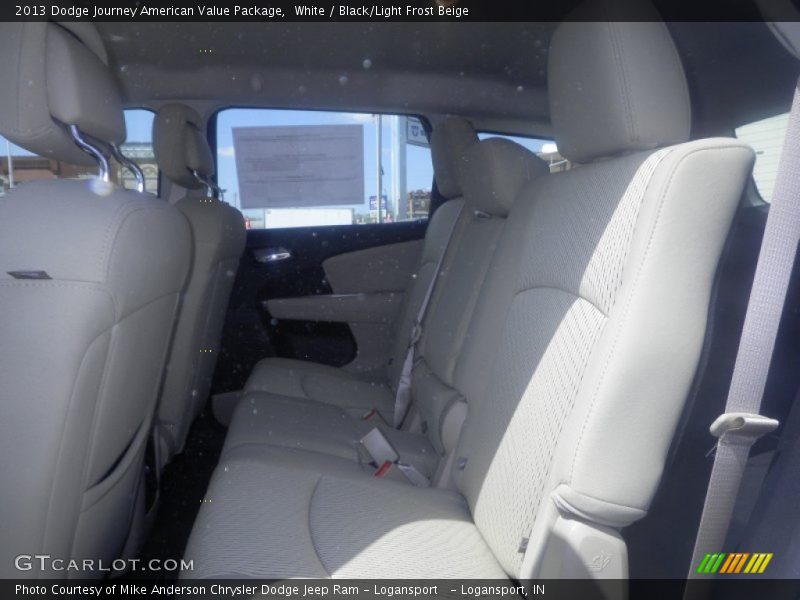 White / Black/Light Frost Beige 2013 Dodge Journey American Value Package