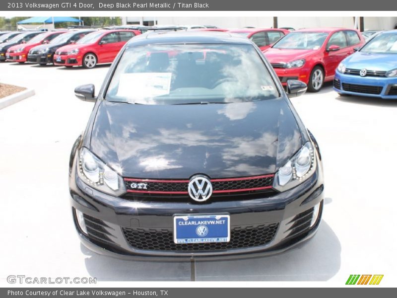 Deep Black Pearl Metallic / Titan Black 2013 Volkswagen GTI 4 Door