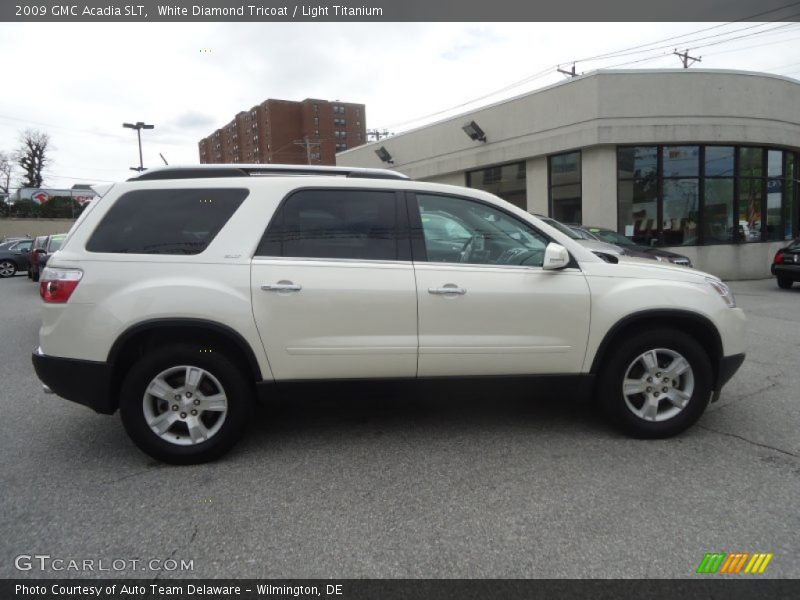 White Diamond Tricoat / Light Titanium 2009 GMC Acadia SLT