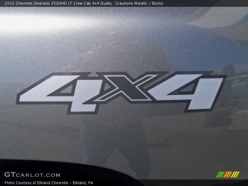 Graystone Metallic / Ebony 2013 Chevrolet Silverado 3500HD LT Crew Cab 4x4 Dually