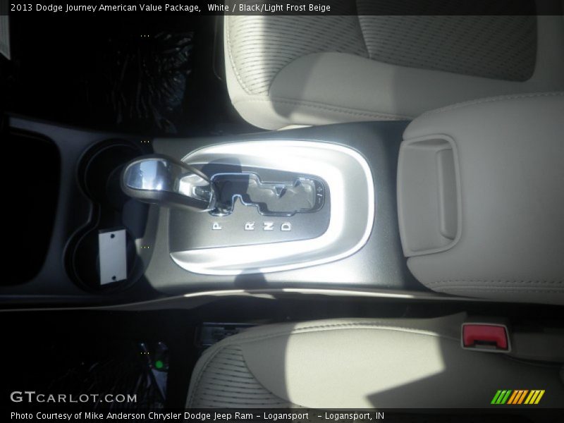 White / Black/Light Frost Beige 2013 Dodge Journey American Value Package