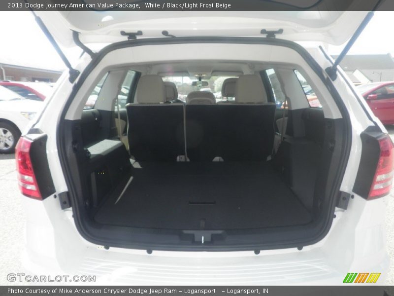 White / Black/Light Frost Beige 2013 Dodge Journey American Value Package