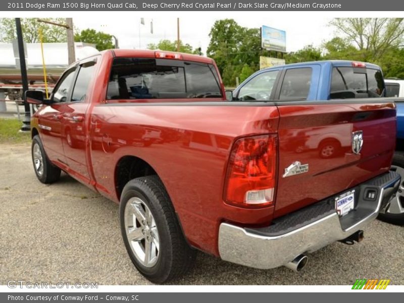 Deep Cherry Red Crystal Pearl / Dark Slate Gray/Medium Graystone 2011 Dodge Ram 1500 Big Horn Quad Cab