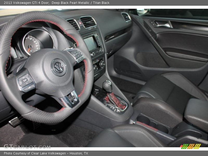Deep Black Pearl Metallic / Titan Black 2013 Volkswagen GTI 4 Door