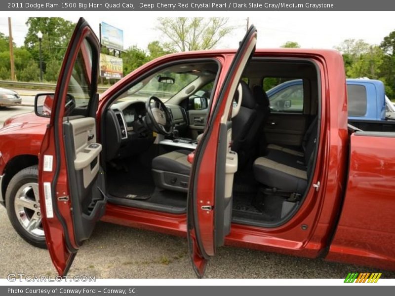 Deep Cherry Red Crystal Pearl / Dark Slate Gray/Medium Graystone 2011 Dodge Ram 1500 Big Horn Quad Cab