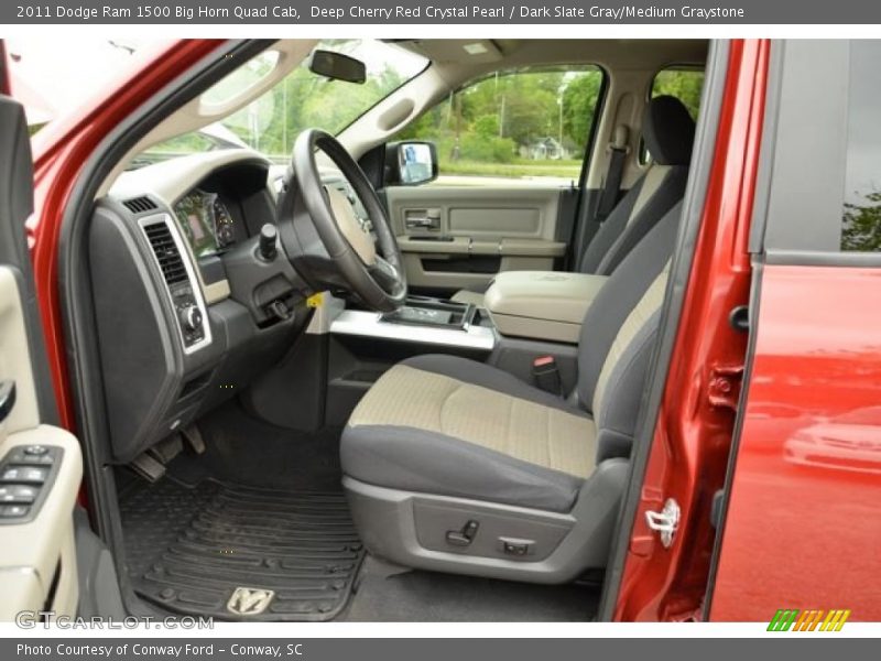 Deep Cherry Red Crystal Pearl / Dark Slate Gray/Medium Graystone 2011 Dodge Ram 1500 Big Horn Quad Cab