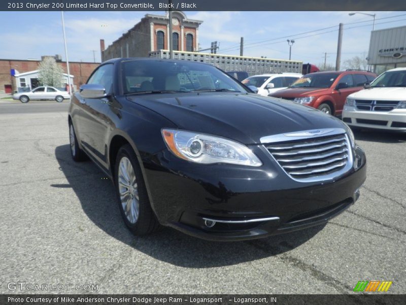 Black / Black 2013 Chrysler 200 Limited Hard Top Convertible