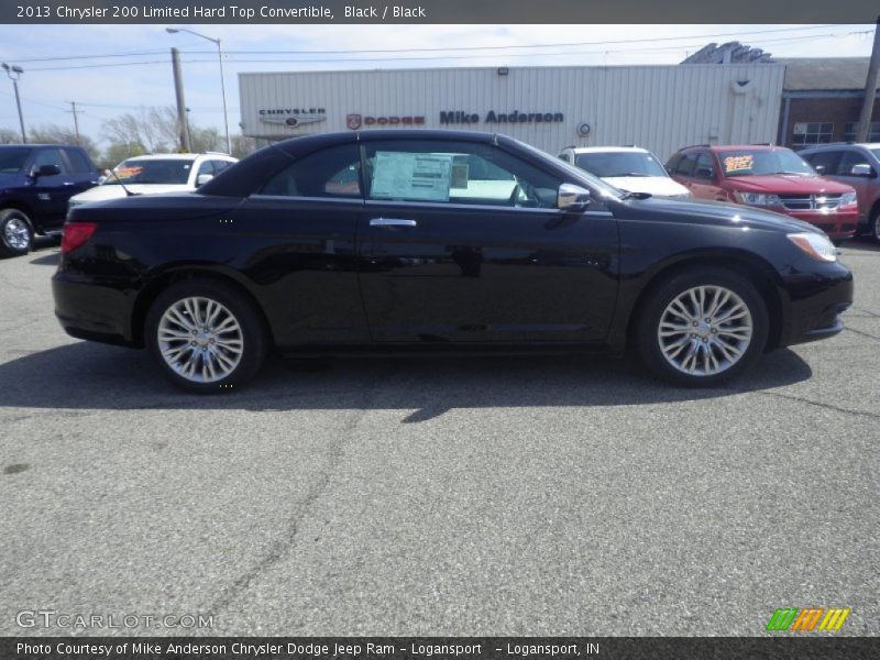 Black / Black 2013 Chrysler 200 Limited Hard Top Convertible