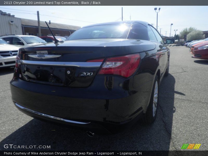 Black / Black 2013 Chrysler 200 Limited Hard Top Convertible