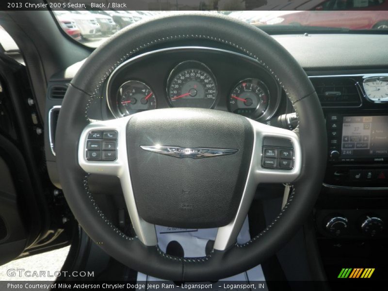Black / Black 2013 Chrysler 200 S Sedan