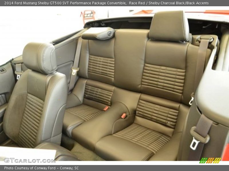 Rear Seat of 2014 Mustang Shelby GT500 SVT Performance Package Convertible