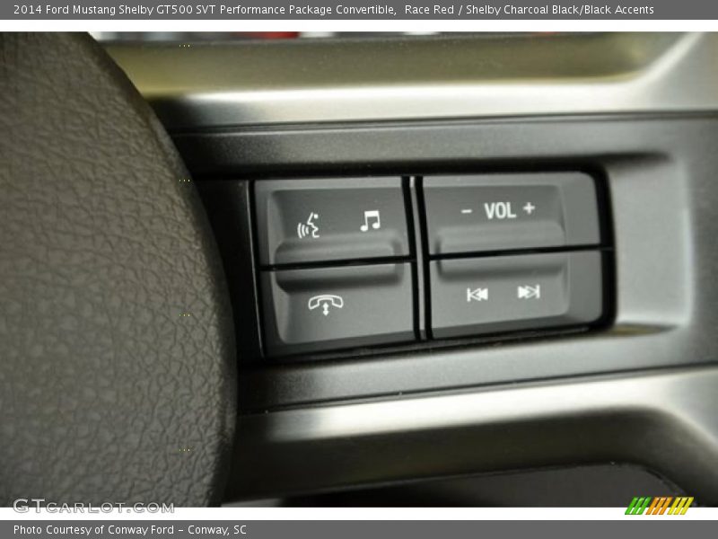 Controls of 2014 Mustang Shelby GT500 SVT Performance Package Convertible