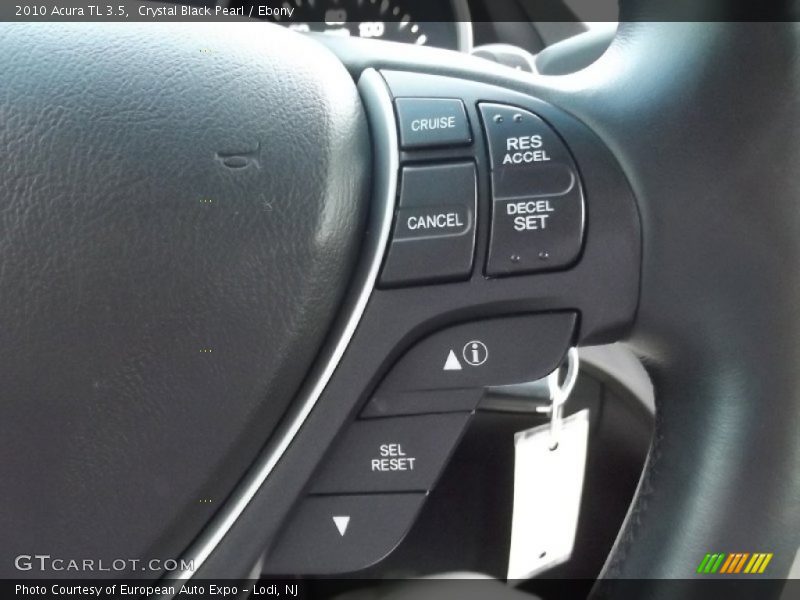 Crystal Black Pearl / Ebony 2010 Acura TL 3.5