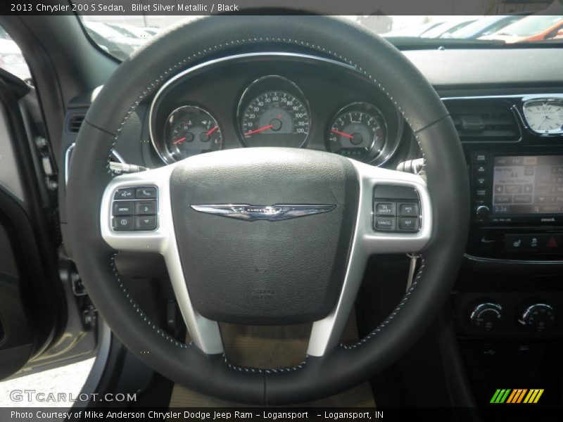 Billet Silver Metallic / Black 2013 Chrysler 200 S Sedan