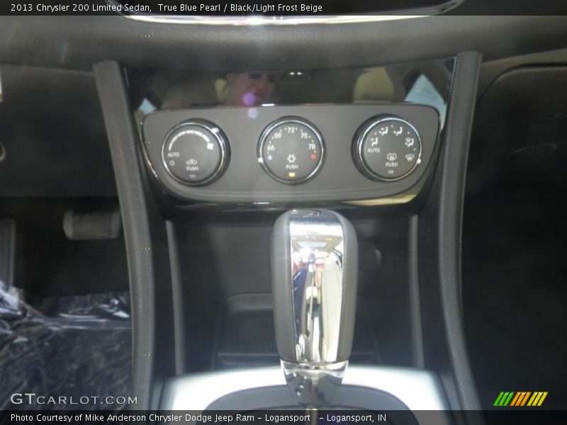 True Blue Pearl / Black/Light Frost Beige 2013 Chrysler 200 Limited Sedan