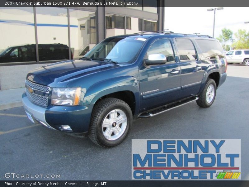 Bermuda Blue Metallic / Ebony 2007 Chevrolet Suburban 1500 Z71 4x4
