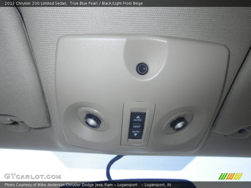 True Blue Pearl / Black/Light Frost Beige 2013 Chrysler 200 Limited Sedan